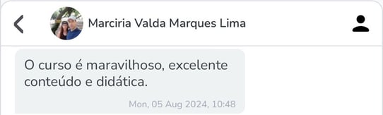 Depoimento de aluna sobre resultados com Bioestimulador